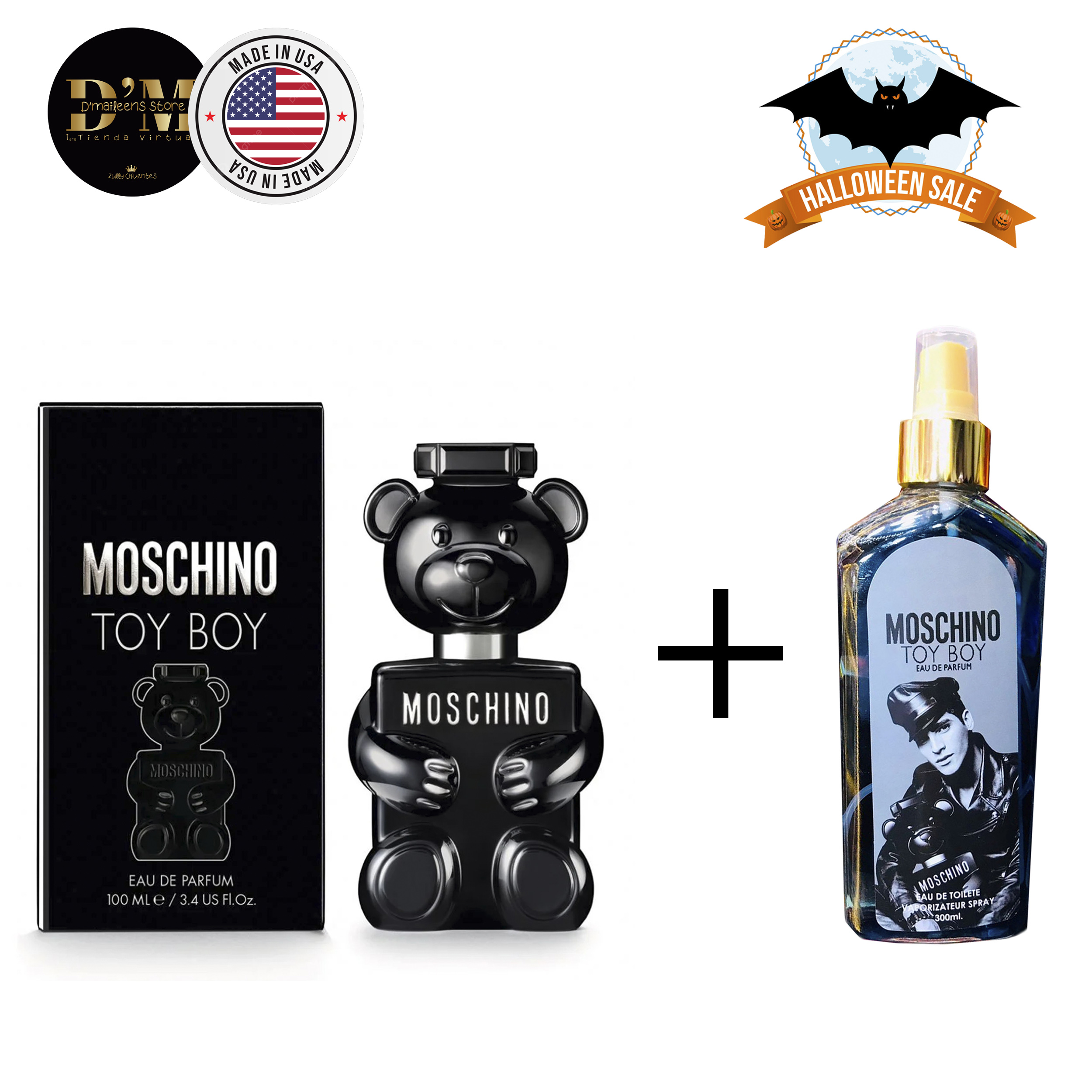  Promoción Exclusiva Hallowen: Moschino Perfume Toy Boy + Splash Corporal (Replica Con Fragancia Importada)- Hombre